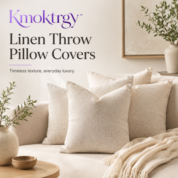Kmoktrgy™ Linen Throw Pillow Covers