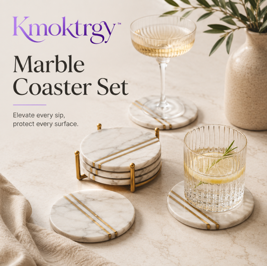 Kmoktrgy™ Marble Coaster Set