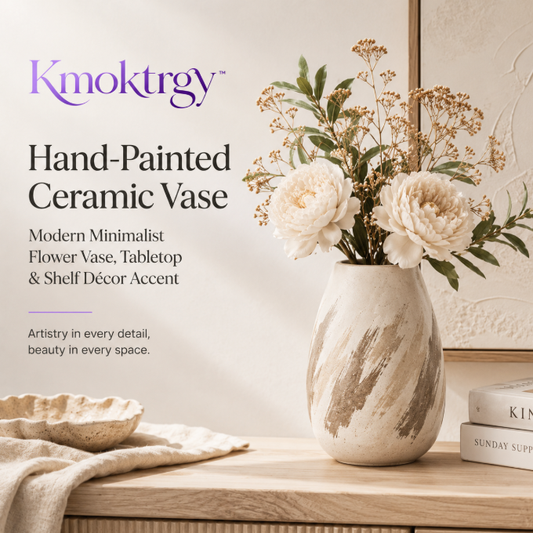 Kmoktrgy™ Hand-Painted Ceramic Vase