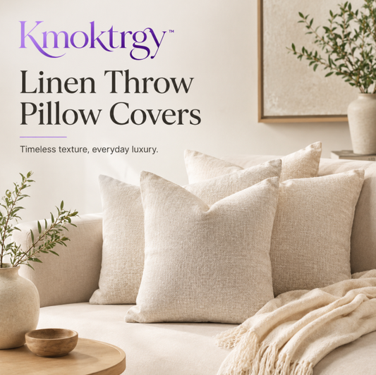 Kmoktrgy™ Linen Throw Pillow Covers