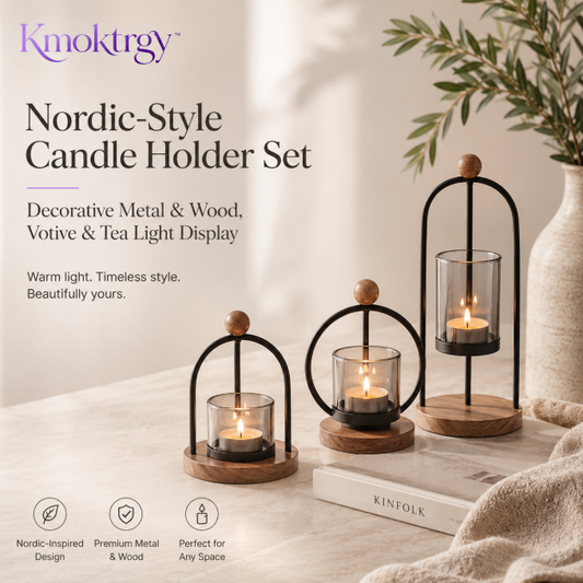 Kmoktrgy™ Nordic-Style Candle Holder Set